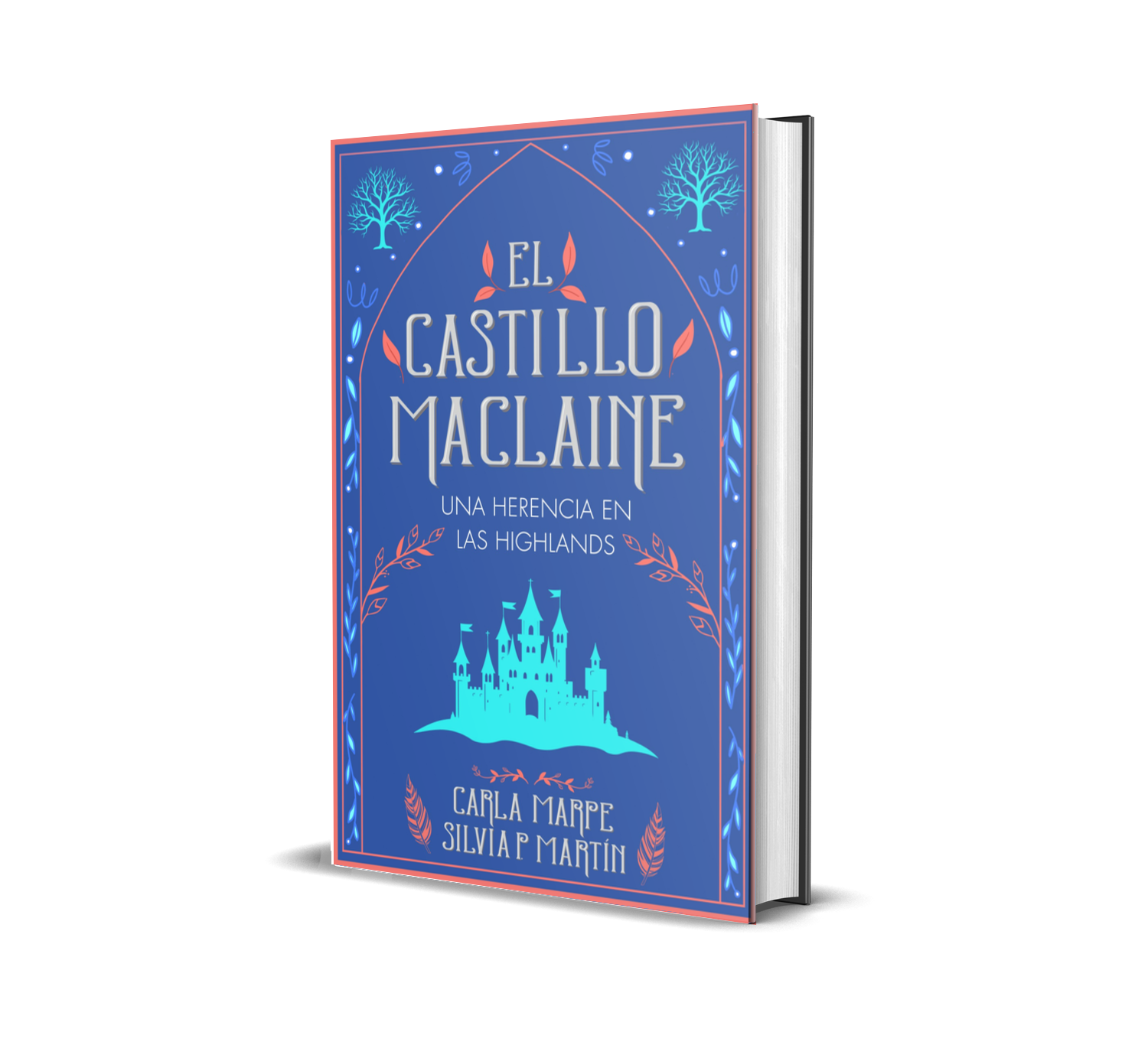 Portada de El castillo MacLaine, romance paranormal de Silvia P. Martín